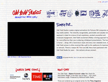 Tablet Screenshot of oddtoddstudios.com